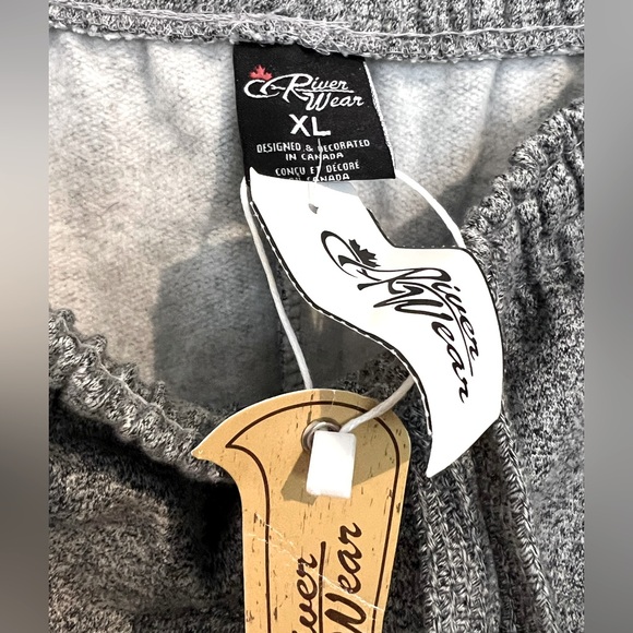 NWT Jogger Sweatpants Salt and Pepper Gray XL Banff Canada and Animal Icons - Picture 4 of 8